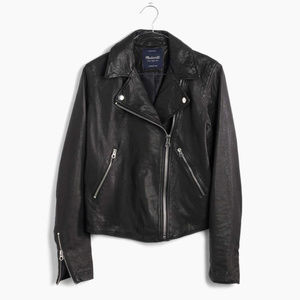 Madewell Washed Leather Motorcyle Jacket